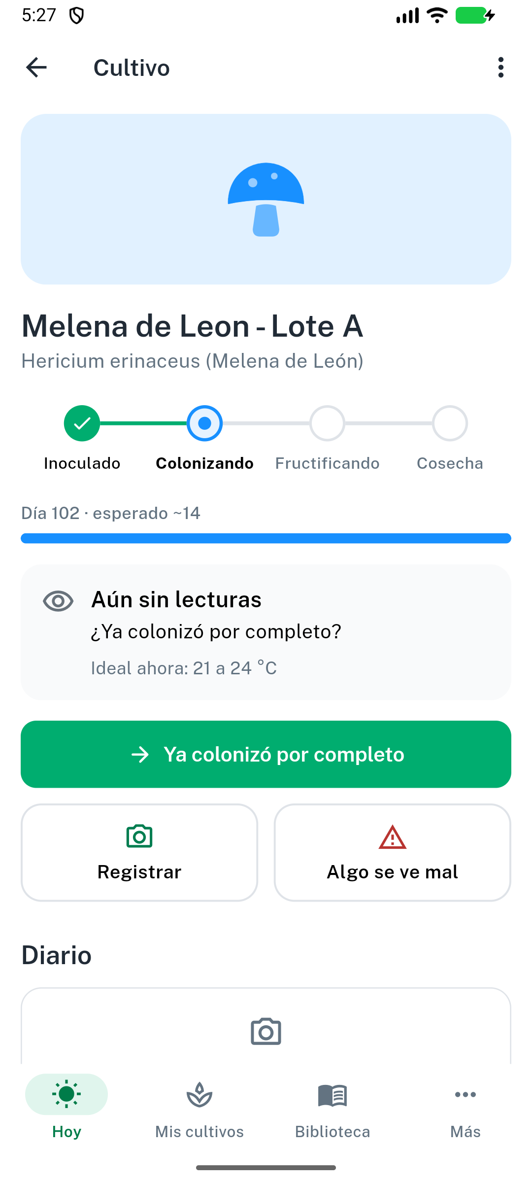 App de Sporexpert: Tu cultivo, paso a paso.